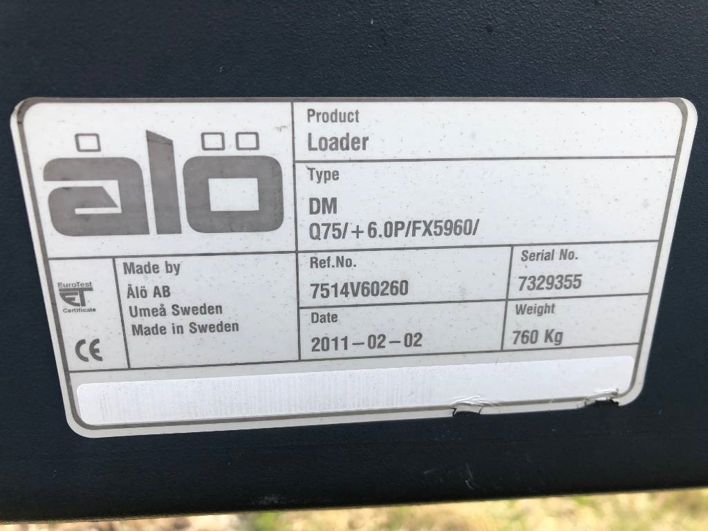 Reservdelar / Parts till Ålö / Trima Q75 Quicke - Traktorius - frontalinis krautuvas: foto 3 Reservdelar / Parts till Ålö / Trima Q75 Quicke - Traktorius - frontalinis krautuvas: foto 3