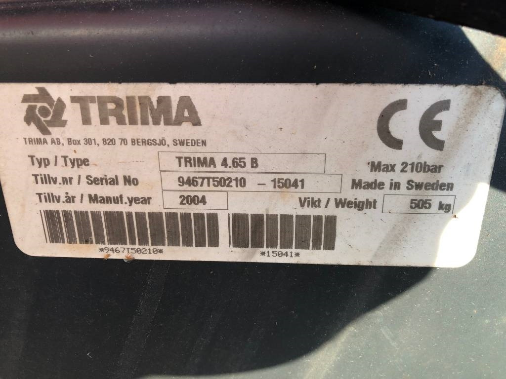 Reservdelar / Parts till Trima 465 B - Traktorius - frontalinis krautuvas: foto 2 Reservdelar / Parts till Trima 465 B - Traktorius - frontalinis krautuvas: foto 2