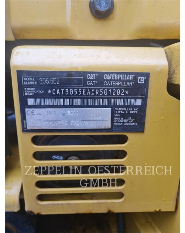 CAT 305.5E2CR - Vikšrinis ekskavatorius: foto 5 CAT 305.5E2CR - Vikšrinis ekskavatorius: foto 5