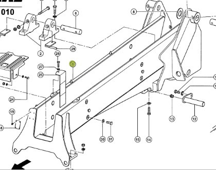 CLAAS TARGO K70 Rama Podwozia 0003148784 00 0314 878 4 - Atsarginės dalys - Krovimo technika: foto 2 CLAAS TARGO K70 Rama Podwozia 0003148784 00 0314 878 4 - Atsarginės dalys - Krovimo technika: foto 2