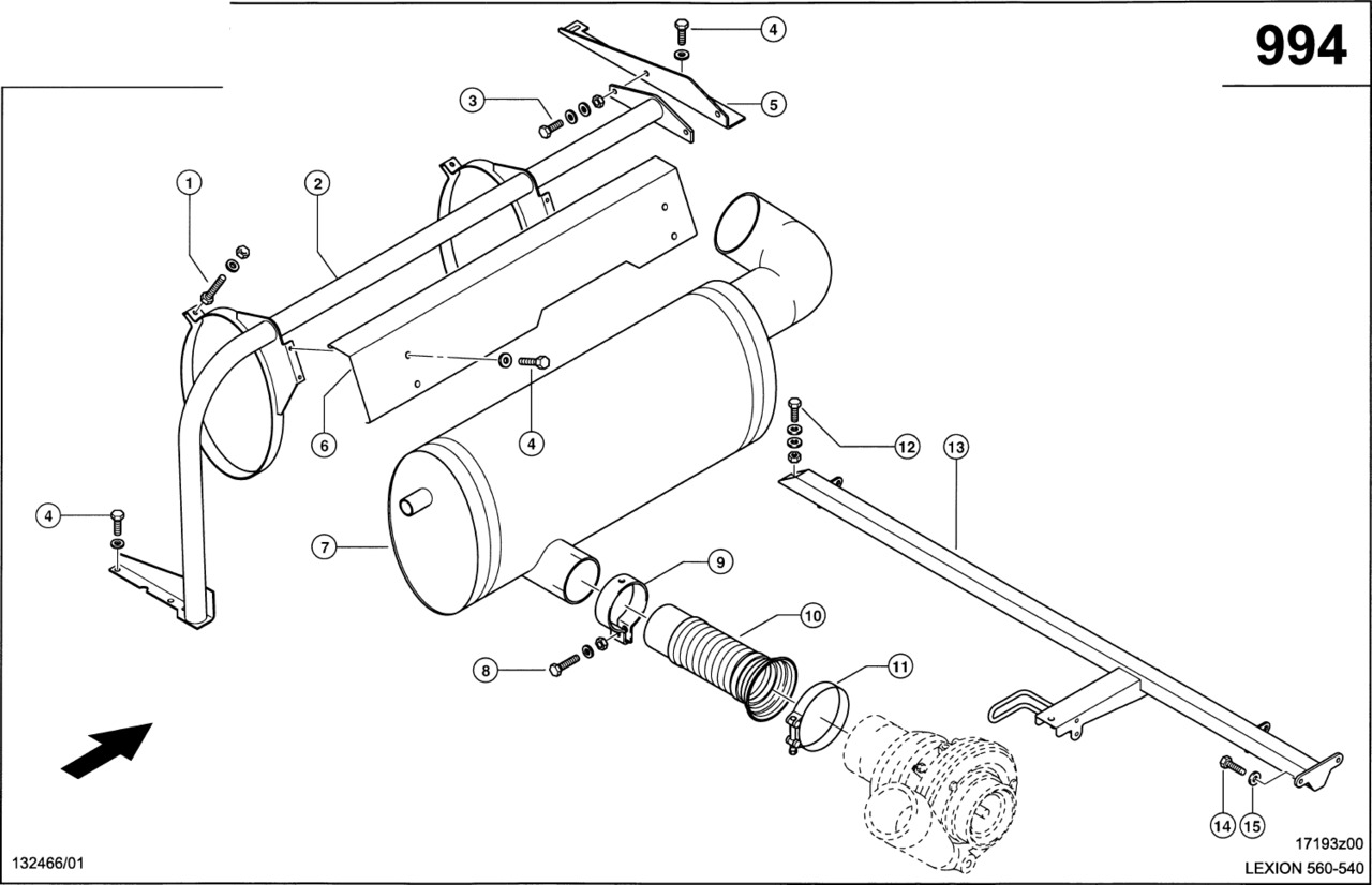 Claas Lexion 560 TŁUMIK 0007960010 (Silnik cat c9, 3126b; układ wydechowy) - Duslintuvas - Žemės ūkio technika: foto 1 Claas Lexion 560 TŁUMIK 0007960010 (Silnik cat c9, 3126b; układ wydechowy) - Duslintuvas - Žemės ūkio technika: foto 1