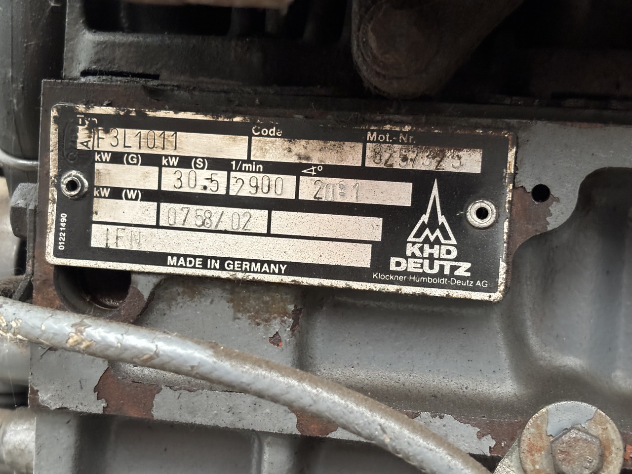 DEUTZ F3L 1011 F3L1011 Silnik - Variklis - Statybinė technika: foto 4 DEUTZ F3L 1011 F3L1011 Silnik - Variklis - Statybinė technika: foto 4