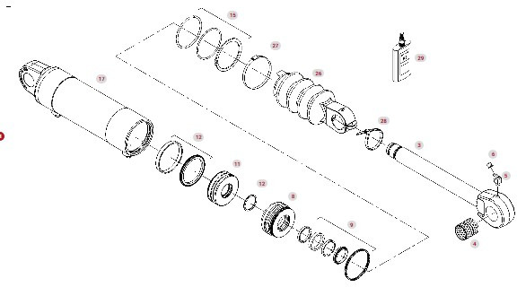 Fendt 930 933 936 939 942 GEN 7 Siłownik Przedniego TUZ Drążek CZĘŚCI G945920020010 - Hidraulinis cilindras - Žemės ūkio technika: foto 1 Fendt 930 933 936 939 942 GEN 7 Siłownik Przedniego TUZ Drążek CZĘŚCI G945920020010 - Hidraulinis cilindras - Žemės ūkio technika: foto 1