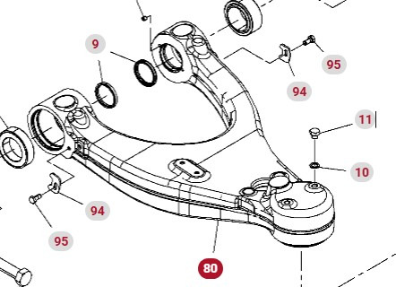 Fendt 930 933 936 939 942 GEN 7 Wahacz Górny Lewy CZĘŚCI H218PF050049A - Lingių pakaba - Žemės ūkio technika: foto 1 Fendt 930 933 936 939 942 GEN 7 Wahacz Górny Lewy CZĘŚCI H218PF050049A - Lingių pakaba - Žemės ūkio technika: foto 1