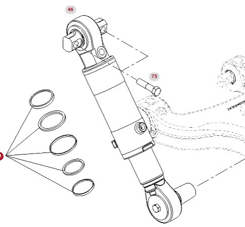 Fendt Vario 1038 1042 1046 1050 GEN 3 Siłownik Cylinder Sprężyny E530300050020 - Pakaba - Žemės ūkio technika: foto 1 Fendt Vario 1038 1042 1046 1050 GEN 3 Siłownik Cylinder Sprężyny E530300050020 - Pakaba - Žemės ūkio technika: foto 1