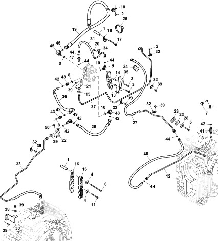 John Deere 9470RX - Przewód hamulcowy RE586767 (Hamulec) - Stabdžių žarna/ Linija - Traktorius: foto 1 John Deere 9470RX - Przewód hamulcowy RE586767 (Hamulec) - Stabdžių žarna/ Linija - Traktorius: foto 1