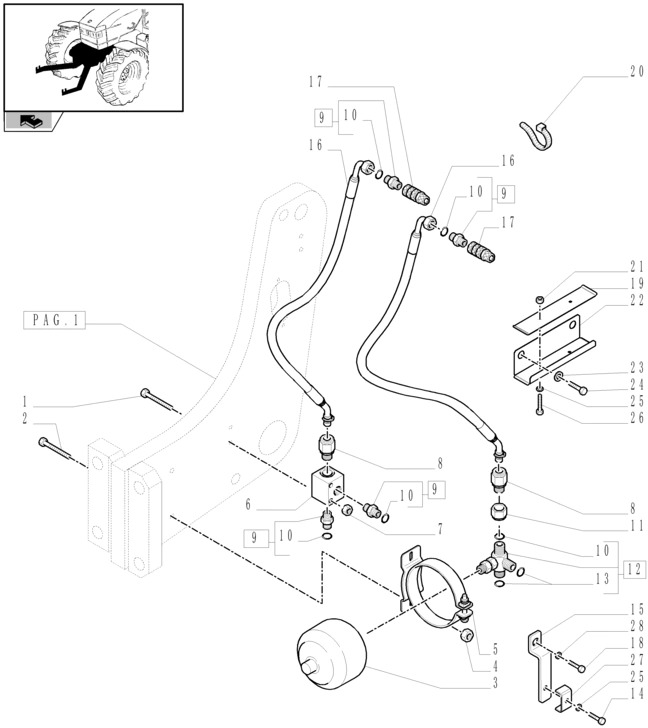 New Holland T6010 Hydroakumulator 82007621 - Hidraulika - Žemės ūkio technika: foto 1 New Holland T6010 Hydroakumulator 82007621 - Hidraulika - Žemės ūkio technika: foto 1