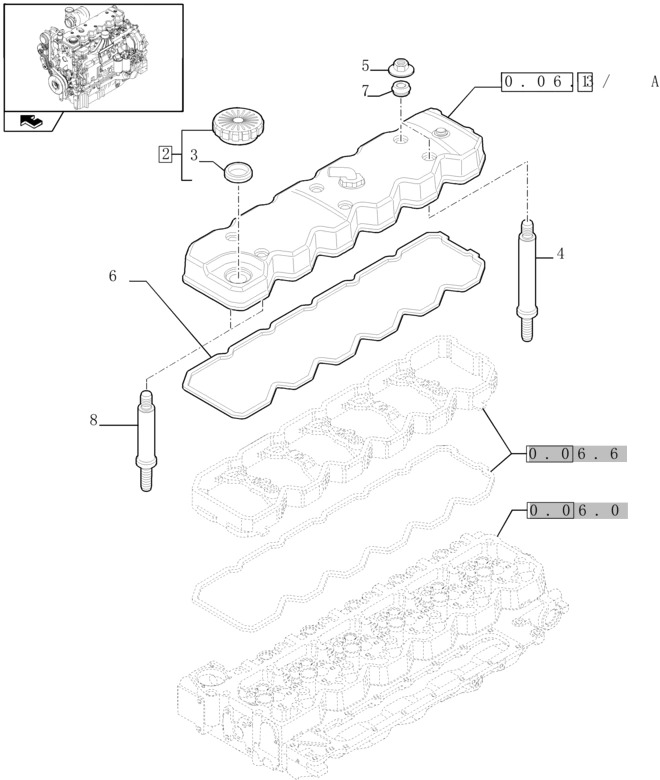 New Holland T6010 Osłona zaworu 2853857 - Vožtuvas - Traktorius: foto 1 New Holland T6010 Osłona zaworu 2853857 - Vožtuvas - Traktorius: foto 1
