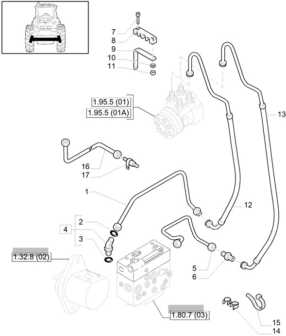 New Holland T6010 Rurka hydrauliczna 82036341 - Hidraulika - Žemės ūkio technika: foto 1 New Holland T6010 Rurka hydrauliczna 82036341 - Hidraulika - Žemės ūkio technika: foto 1