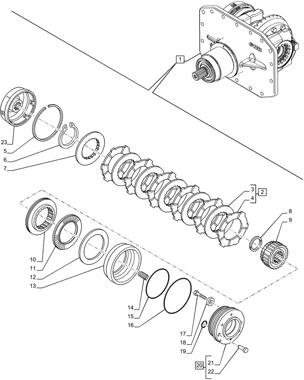 New Holland T6070 Zestaw sprzęgieł 5198089 - Sankaba ir dalys - Traktorius: foto 1 New Holland T6070 Zestaw sprzęgieł 5198089 - Sankaba ir dalys - Traktorius: foto 1
