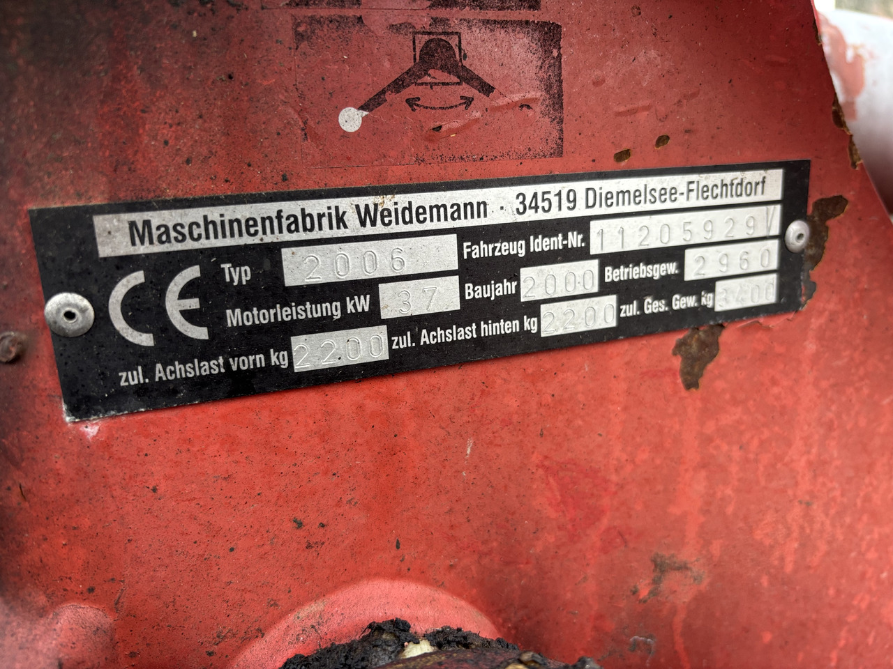 Weidemann 2006 2000rok Obciążnik Tylny Dociążenie Zderzak CZĘŚCI - Kėbulas ir išorė - Teleskopinis krautuvas: foto 1 Weidemann 2006 2000rok Obciążnik Tylny Dociążenie Zderzak CZĘŚCI - Kėbulas ir išorė - Teleskopinis krautuvas: foto 1