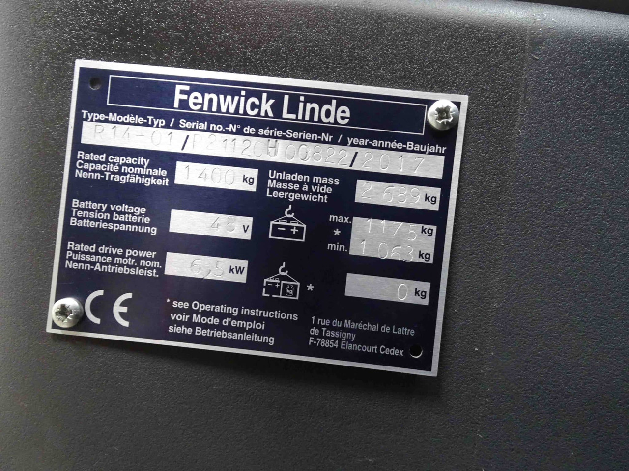 Linde R14-01 - Krautuvas su šakėmis: foto 2 Linde R14-01 - Krautuvas su šakėmis: foto 2