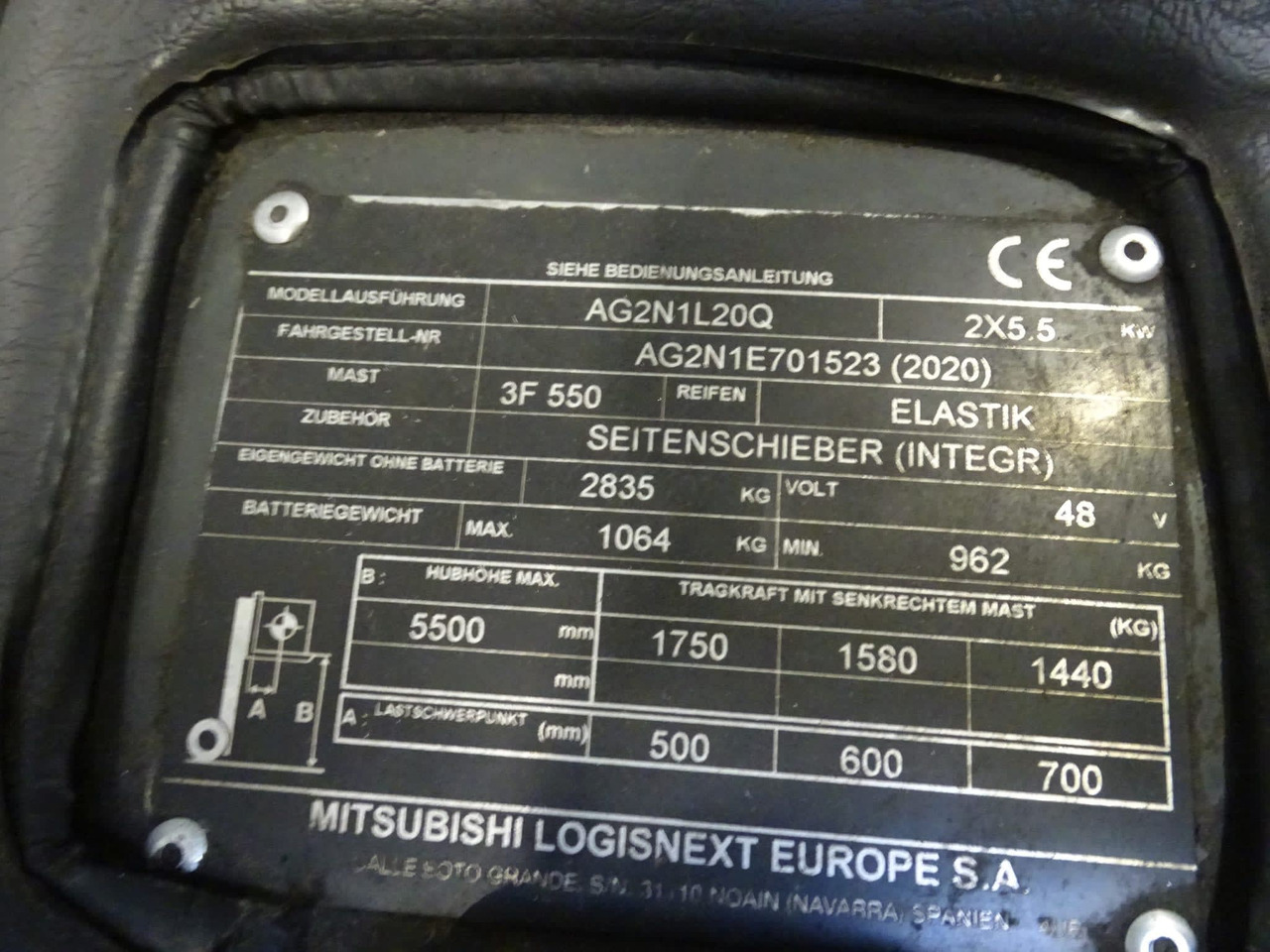 Mitsubishi AG2N1L20Q - Elektrinis krautuvas: foto 2 Mitsubishi AG2N1L20Q - Elektrinis krautuvas: foto 2