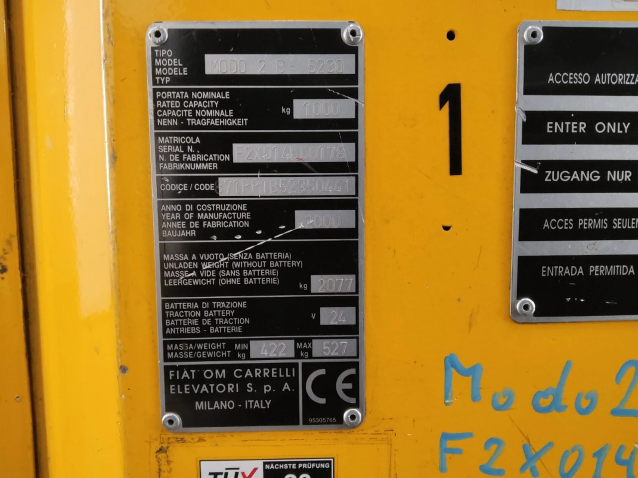 OM Modo2B5230 - Užsakytų prekių krautuvas: foto 2 OM Modo2B5230 - Užsakytų prekių krautuvas: foto 2