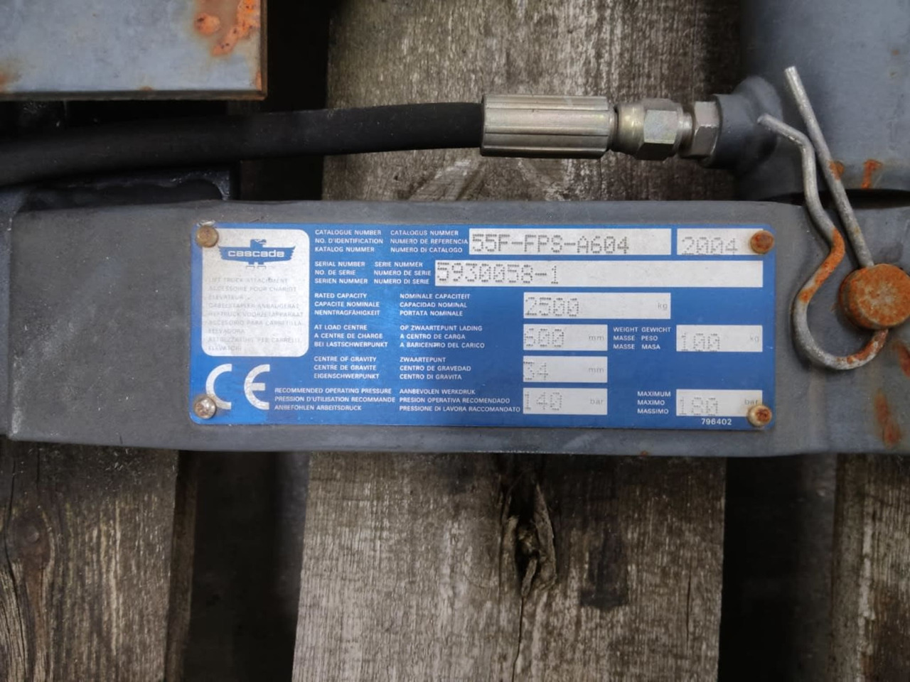 Cascade 55F-FPS-A604 - Padargas - Krovimo technika: foto 4 Cascade 55F-FPS-A604 - Padargas - Krovimo technika: foto 4