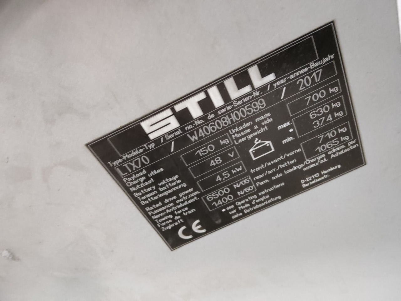 STILL LTX70 - Elektrinis vilkikas: foto 2 STILL LTX70 - Elektrinis vilkikas: foto 2