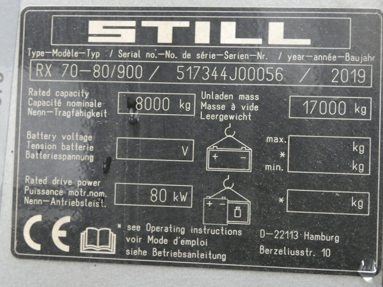 STILL RX70-80/900 - Dyzelinis krautuvas: foto 5 STILL RX70-80/900 - Dyzelinis krautuvas: foto 5