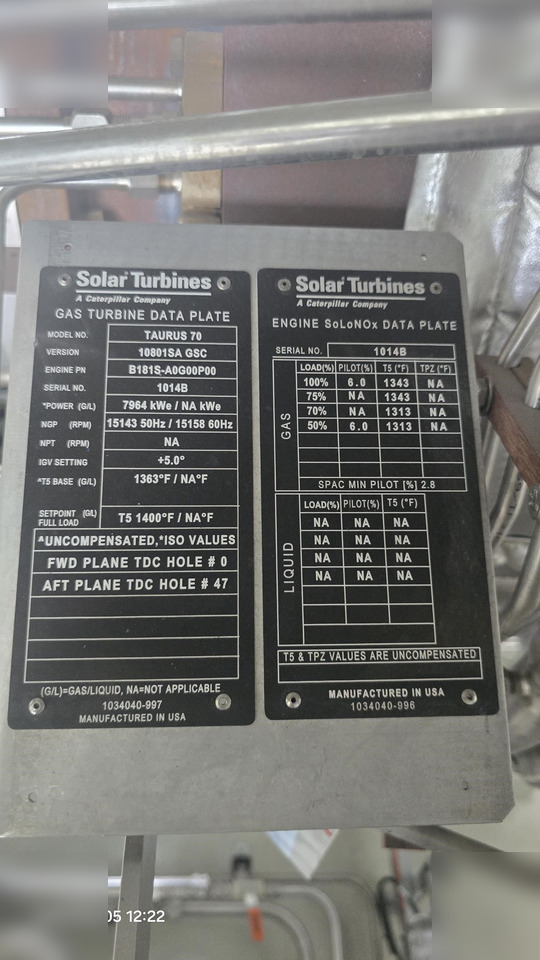 Elektrinis generatorius 2017 SOLAR TURBINES TAURUS 70: foto 10