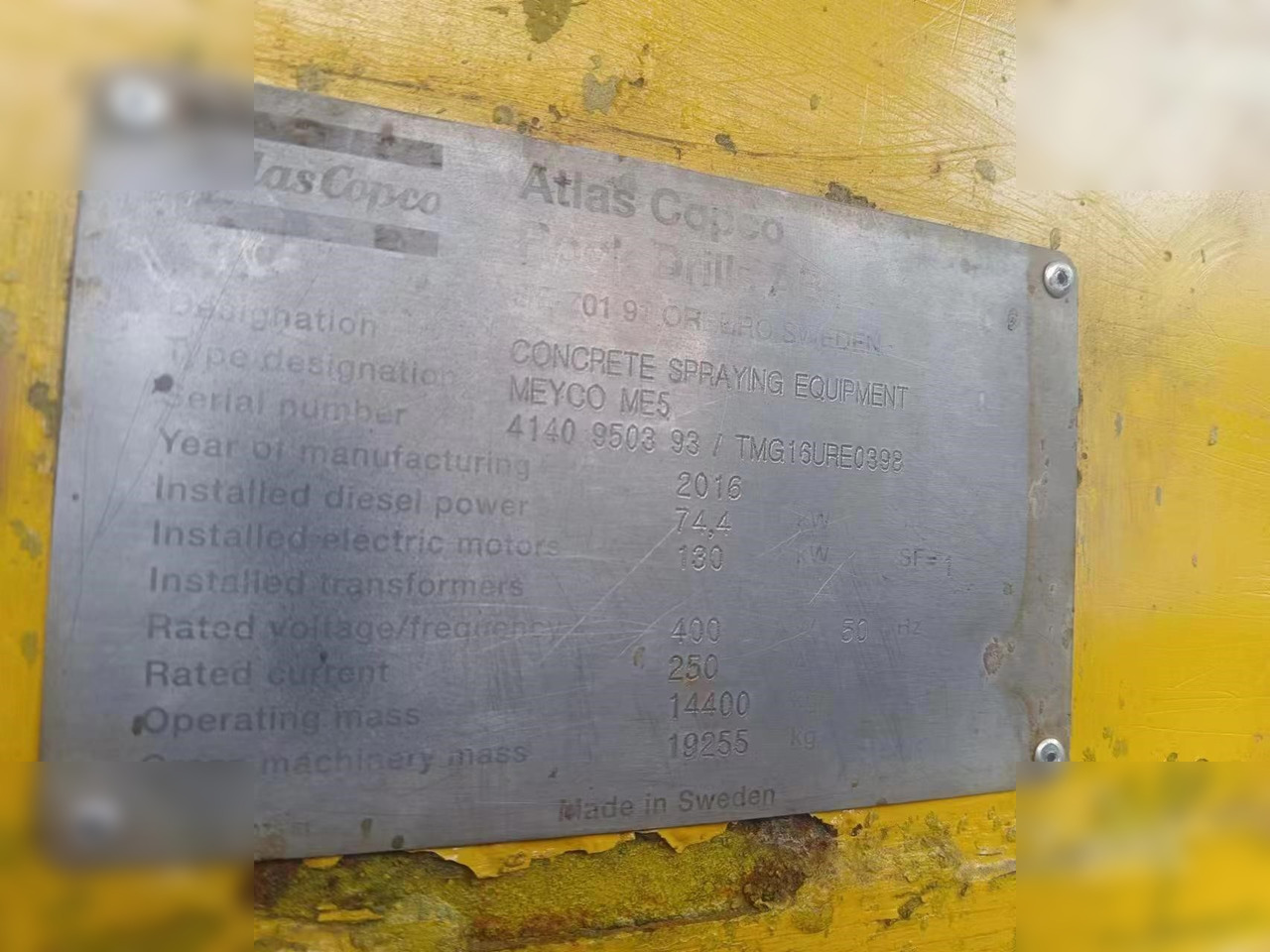 2016 EPIROC MEYCO ME5 - Kita technika: foto 5 2016 EPIROC MEYCO ME5 - Kita technika: foto 5