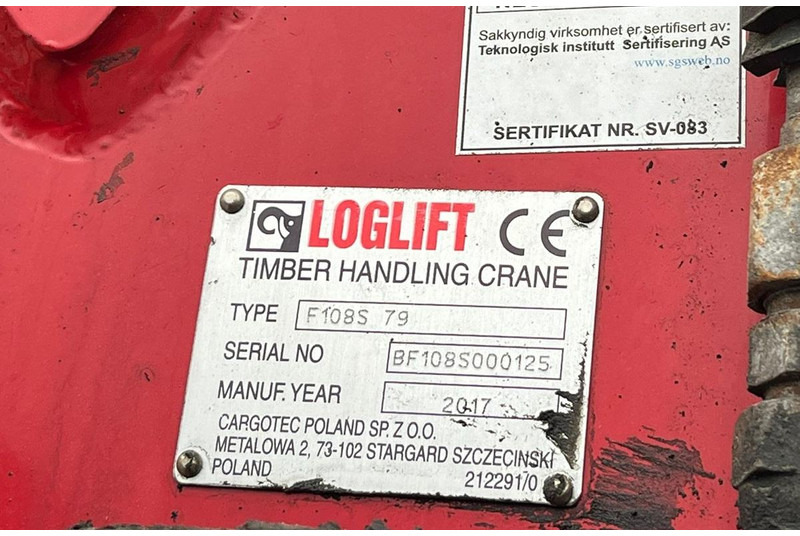 Kranas-manipuliatorius - Sunkvežimis Loglift F108S79: foto 17 Kranas-manipuliatorius - Sunkvežimis Loglift F108S79: foto 17