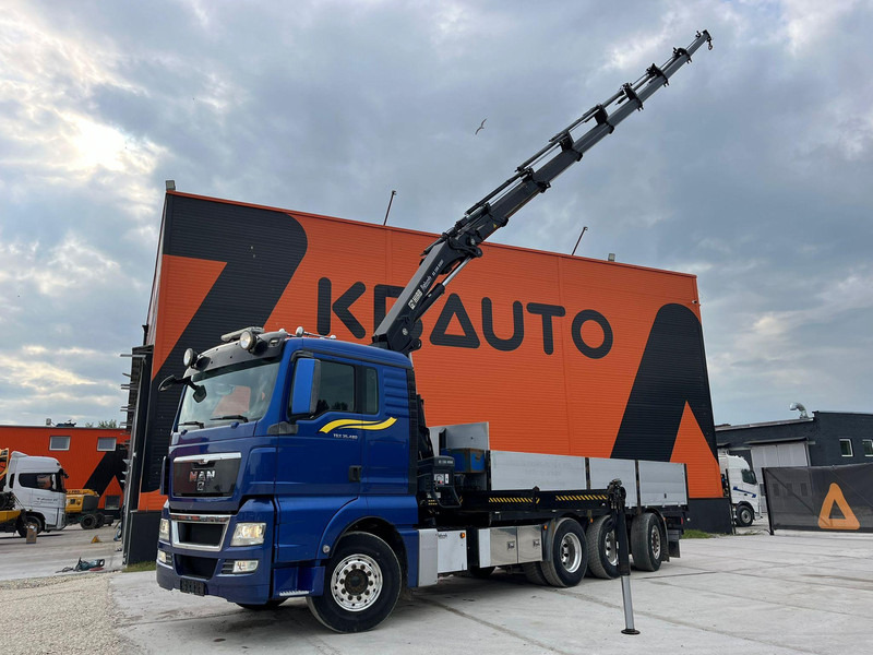 MAN TGX 35.480 8x4*4 HIAB 288E-7 / PLATFORM L=6397 mm - Platforminis/ Bortinis sunkvežimis, Sunkvežimis su kranu: foto 1 MAN TGX 35.480 8x4*4 HIAB 288E-7 / PLATFORM L=6397 mm - Platforminis/ Bortinis sunkvežimis, Sunkvežimis su kranu: foto 1