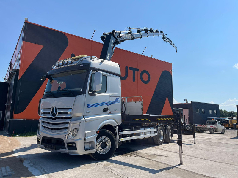 Mercedes-Benz Actros 2551 6x2 HIAB 377-6 HIPRO + JIB / Platform extendable L=6400 -- 7397mm - Platforminis/ Bortinis sunkvežimis, Sunkvežimis su kranu: foto 1 Mercedes-Benz Actros 2551 6x2 HIAB 377-6 HIPRO + JIB / Platform extendable L=6400 -- 7397mm - Platforminis/ Bortinis sunkvežimis, Sunkvežimis su kranu: foto 1