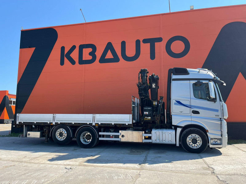 Mercedes-Benz Actros 2551 6x2 HIAB 377-6 HIPRO + JIB / Platform extendable L=6400 -- 7397mm - Platforminis/ Bortinis sunkvežimis, Sunkvežimis su kranu: foto 5 Mercedes-Benz Actros 2551 6x2 HIAB 377-6 HIPRO + JIB / Platform extendable L=6400 -- 7397mm - Platforminis/ Bortinis sunkvežimis, Sunkvežimis su kranu: foto 5