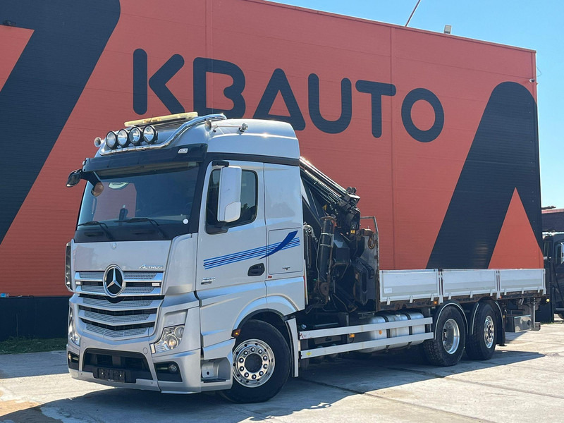 Mercedes-Benz Actros 2551 6x2 HIAB 377-6 HIPRO + JIB / Platform extendable L=6400 -- 7397mm - Platforminis/ Bortinis sunkvežimis, Sunkvežimis su kranu: foto 2 Mercedes-Benz Actros 2551 6x2 HIAB 377-6 HIPRO + JIB / Platform extendable L=6400 -- 7397mm - Platforminis/ Bortinis sunkvežimis, Sunkvežimis su kranu: foto 2