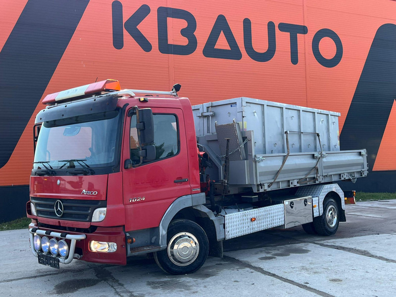 Mercedes-Benz Atego 1024 4x2 PK4100 + WINCH / HOOK LIFT L=3900 mm - Hook-lift sunkvežimis, Sunkvežimis su kranu: foto 2 Mercedes-Benz Atego 1024 4x2 PK4100 + WINCH / HOOK LIFT L=3900 mm - Hook-lift sunkvežimis, Sunkvežimis su kranu: foto 2