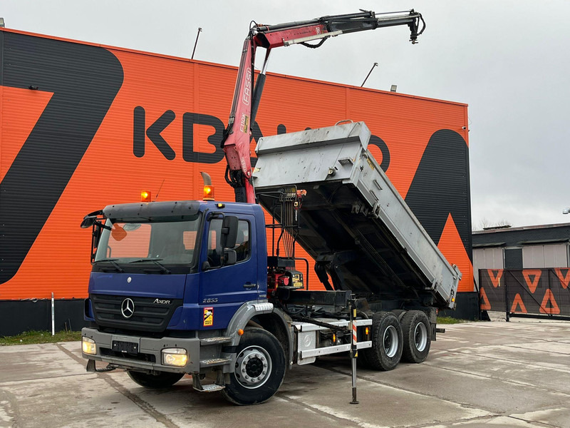 Mercedes-Benz Axor 2633 6x4 FASSI F110AK22 / BOX L=5040 mm - Savivartis sunkvežimis, Sunkvežimis su kranu: foto 1 Mercedes-Benz Axor 2633 6x4 FASSI F110AK22 / BOX L=5040 mm - Savivartis sunkvežimis, Sunkvežimis su kranu: foto 1