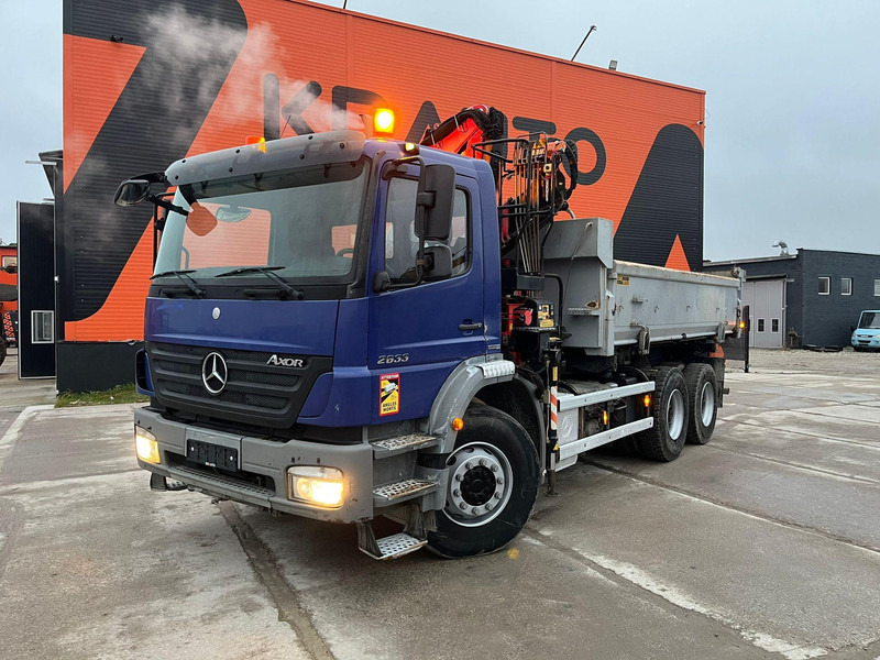 Mercedes-Benz Axor 2633 6x4 FASSI F110AK22 / BOX L=5040 mm - Savivartis sunkvežimis, Sunkvežimis su kranu: foto 2 Mercedes-Benz Axor 2633 6x4 FASSI F110AK22 / BOX L=5040 mm - Savivartis sunkvežimis, Sunkvežimis su kranu: foto 2