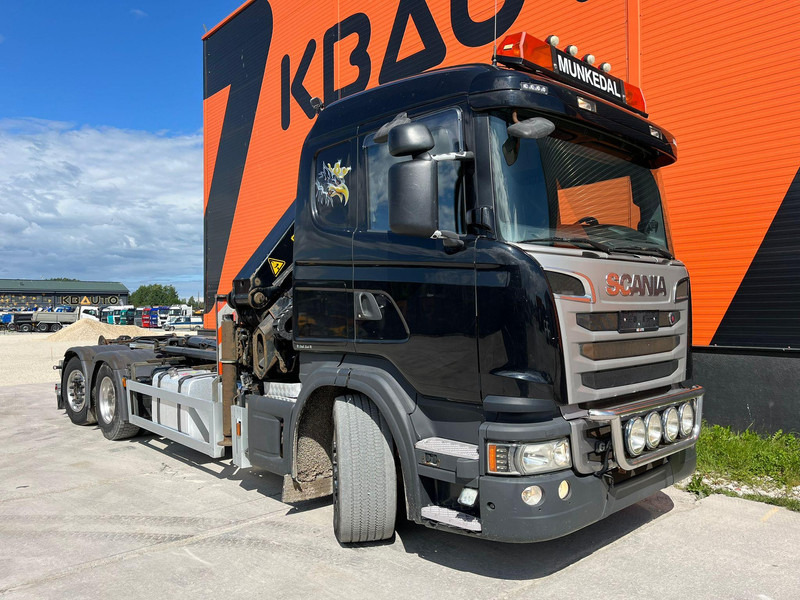 Scania G 440 6x2*4 PK22002 + JIB / PALFINGER 20 ton / L=5000 mm - Hook-lift sunkvežimis, Sunkvežimis su kranu: foto 4 Scania G 440 6x2*4 PK22002 + JIB / PALFINGER 20 ton / L=5000 mm - Hook-lift sunkvežimis, Sunkvežimis su kranu: foto 4
