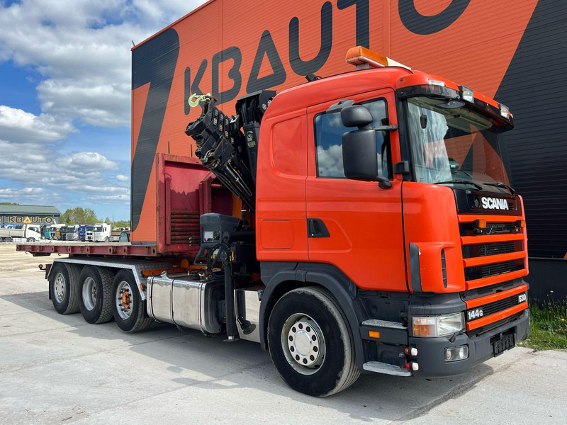Scania R 144 8x2/4 HIAB 211EP-5 YEAR 2008 / HOOK LIFT L=5400 mm - Hook-lift sunkvežimis, Sunkvežimis su kranu: foto 4 Scania R 144 8x2/4 HIAB 211EP-5 YEAR 2008 / HOOK LIFT L=5400 mm - Hook-lift sunkvežimis, Sunkvežimis su kranu: foto 4