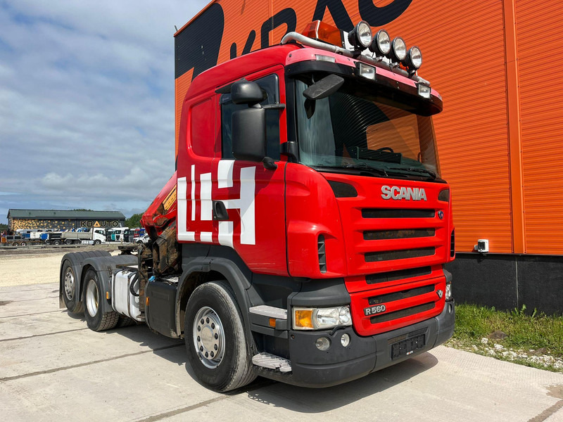 Scania R 560 6x2 HMF2220 K4 / RETARDER - Platforminis/ Bortinis sunkvežimis, Sunkvežimis su kranu: foto 4 Scania R 560 6x2 HMF2220 K4 / RETARDER - Platforminis/ Bortinis sunkvežimis, Sunkvežimis su kranu: foto 4