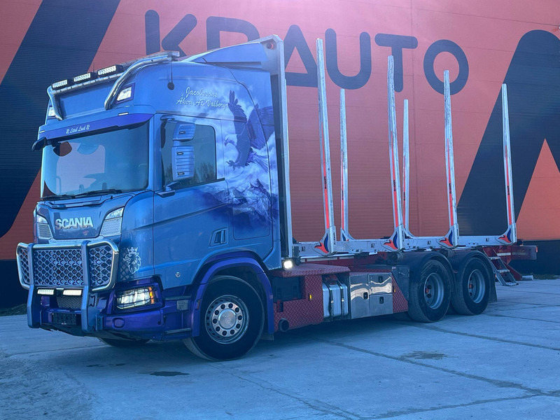 Scania R 660 6x4 RETARDER - Miškovežis, Sunkvežimis su kranu: foto 1 Scania R 660 6x4 RETARDER - Miškovežis, Sunkvežimis su kranu: foto 1