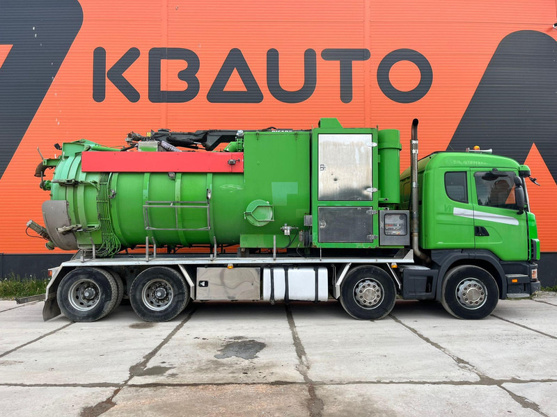 Scania R124 8x4 TANK 12000 l / VACUUM Disab P210/9 - 7800 m3/h / 1182 hours - Asenizatorius: foto 4 Scania R124 8x4 TANK 12000 l / VACUUM Disab P210/9 - 7800 m3/h / 1182 hours - Asenizatorius: foto 4