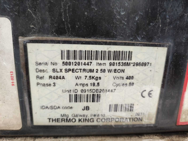 THERMO KING SLX SPECTRUM REFRIGERATION UNIT / KÜLMASEADE - Kėbulas - refrižeratorius: foto 3 THERMO KING SLX SPECTRUM REFRIGERATION UNIT / KÜLMASEADE - Kėbulas - refrižeratorius: foto 3