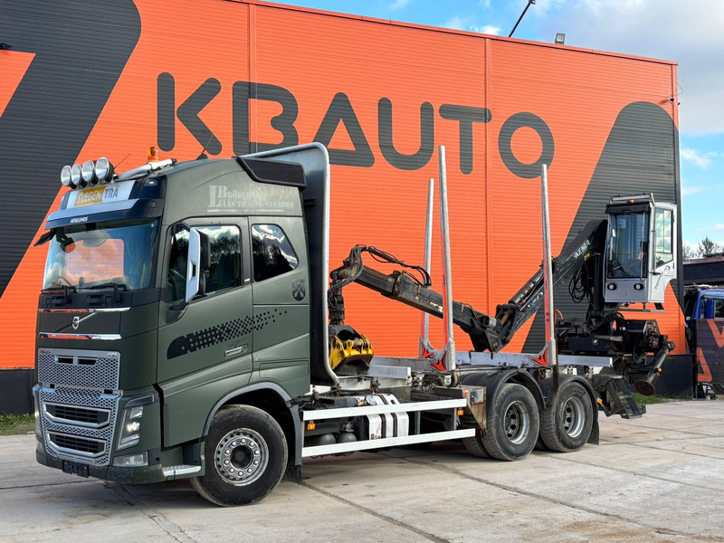 Volvo FH 16 650 6x4 Kesla 2110 / CHASSIS L=7223 mm - Miškovežis, Sunkvežimis su kranu: foto 1 Volvo FH 16 650 6x4 Kesla 2110 / CHASSIS L=7223 mm - Miškovežis, Sunkvežimis su kranu: foto 1