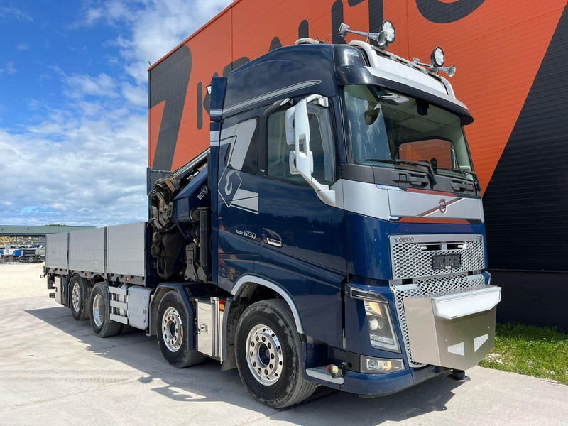 Volvo FH 16 650 8x2*6 HMF 6020K-RC + JIB / PLATFORM L=6344 mm - Platforminis/ Bortinis sunkvežimis, Sunkvežimis su kranu: foto 4 Volvo FH 16 650 8x2*6 HMF 6020K-RC + JIB / PLATFORM L=6344 mm - Platforminis/ Bortinis sunkvežimis, Sunkvežimis su kranu: foto 4