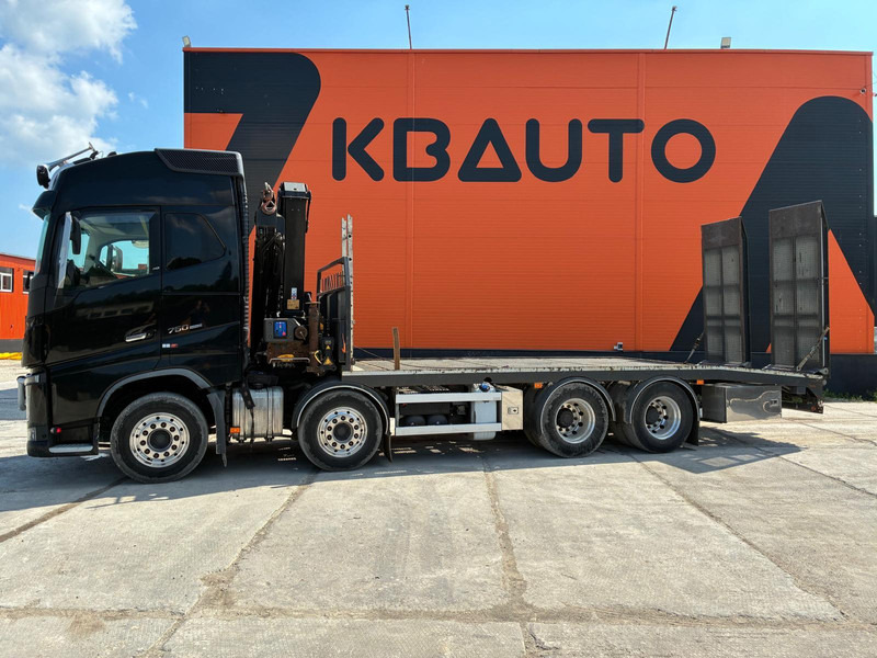Platforminis/ Bortinis sunkvežimis, Sunkvežimis su kranu Volvo FH 16 750 8x4 HMF2620K-5 / WINCH / PLATFORM L=7100 mm: foto 9