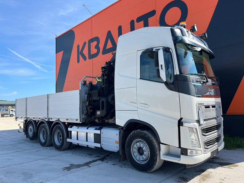 Volvo FH 500 8x4*4 HIAB 408E-6 + JIB / PLATFORM L=6434 mm - Platforminis/ Bortinis sunkvežimis, Sunkvežimis su kranu: foto 4 Volvo FH 500 8x4*4 HIAB 408E-6 + JIB / PLATFORM L=6434 mm - Platforminis/ Bortinis sunkvežimis, Sunkvežimis su kranu: foto 4