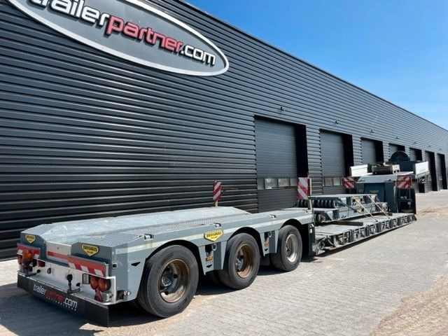 Broshuis 3 achs Tiefbett / 2 x Verlärungsträger / 19 M - Žemo profilio platforma puspriekabė: foto 2 Broshuis 3 achs Tiefbett / 2 x Verlärungsträger / 19 M - Žemo profilio platforma puspriekabė: foto 2