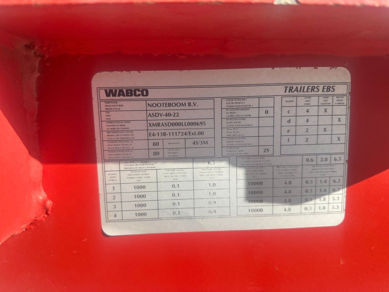 Žemo profilio platforma priekaba Nooteboom 4 achs anhänger / Doppelt rampen: foto 8