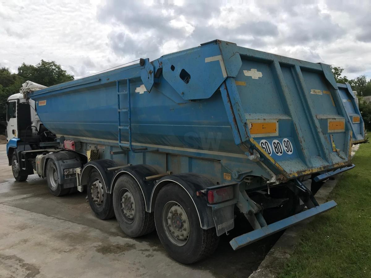 Fruehauf Benne 38 T – 3 essieux - Savivartis puspriekabė: foto 1 Fruehauf Benne 38 T – 3 essieux - Savivartis puspriekabė: foto 1