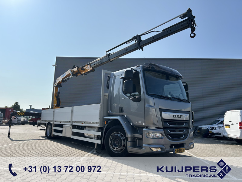 DAF LF 320 FA / Effer 175.2/c3s Crane / 363 dkm / Plateau / APK TUV 08-25 - Sunkvežimis su kranu: foto 1 DAF LF 320 FA / Effer 175.2/c3s Crane / 363 dkm / Plateau / APK TUV 08-25 - Sunkvežimis su kranu: foto 1