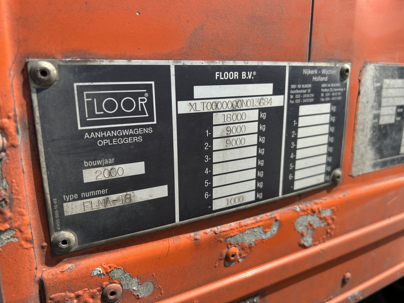 Furgonas priekaba Floor FLMA-18 / Wipkar - Anhanger - Trailer / Alu Box / Loadlift -> Not Working: foto 9