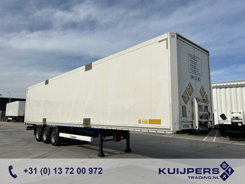 Krone DryLiner / Box / Huckepack / BPW Drum / APK TUV 12-25 - Furgonas puspriekabė: foto 1 Krone DryLiner / Box / Huckepack / BPW Drum / APK TUV 12-25 - Furgonas puspriekabė: foto 1