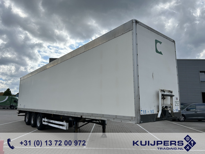 Krone SDP 27 / Box - Confectie / 3 axle BPW Drum / NL Trailer - Furgonas puspriekabė: foto 1 Krone SDP 27 / Box - Confectie / 3 axle BPW Drum / NL Trailer - Furgonas puspriekabė: foto 1