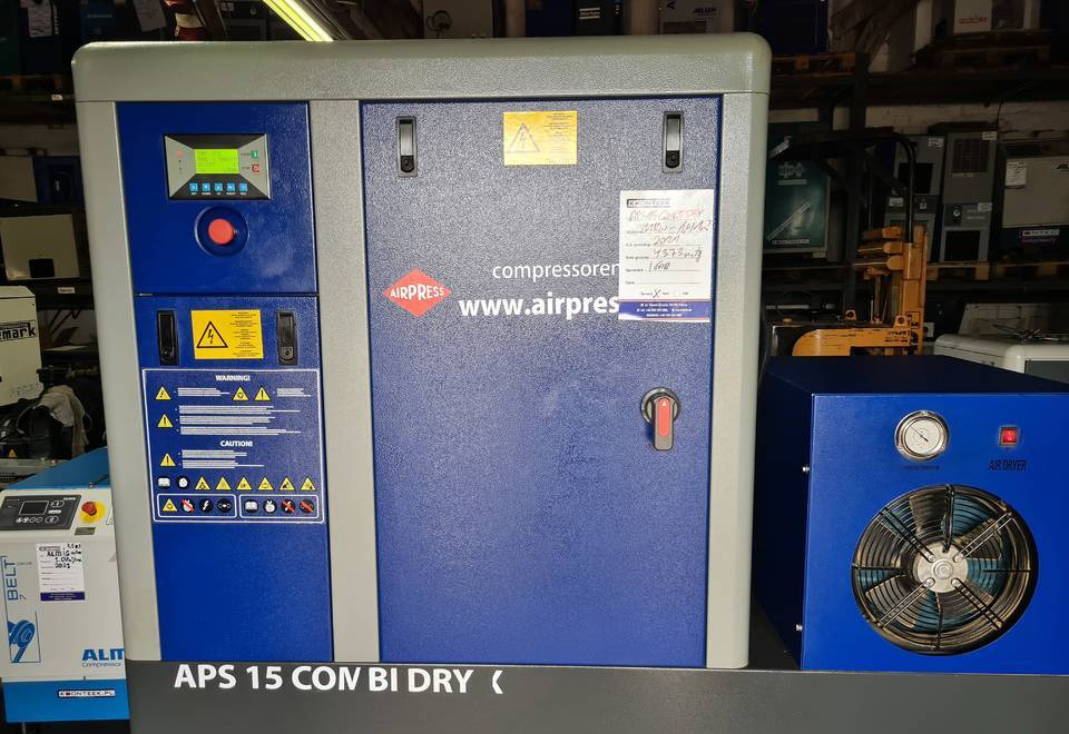 Kompresor śrubowy AIRPRESS APS 15 COMBI DRY X, 11 kw, 2021r - Oro kompresorius: foto 2 Kompresor śrubowy AIRPRESS APS 15 COMBI DRY X, 11 kw, 2021r - Oro kompresorius: foto 2