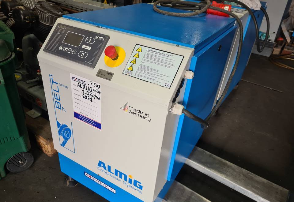 Kompresor śrubowy Almig Belt 7, 7,5 kw. 2021r - Oro kompresorius: foto 1 Kompresor śrubowy Almig Belt 7, 7,5 kw. 2021r - Oro kompresorius: foto 1